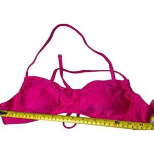 Xhilaration Pink Tie Crossback Bikini Top Women's Juniors Medium M NWT